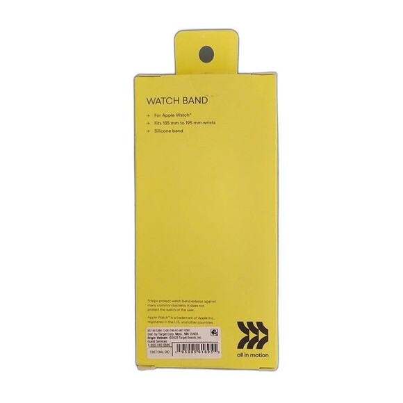 All In Motion Grey Apple Watch Silicone Band 38/40/41 MM (NWT) - Picture 2 of 3